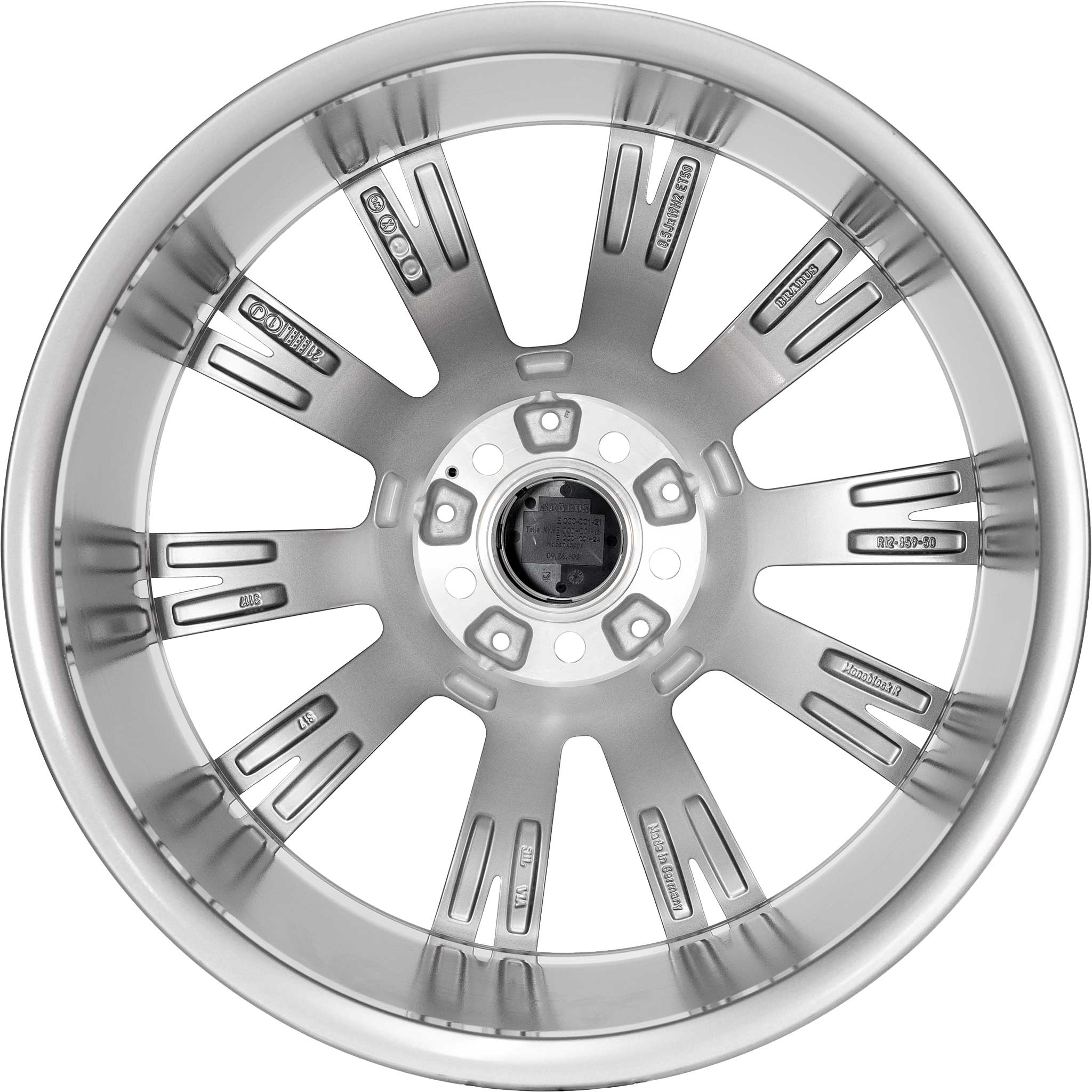 Brabus Monoblock R Liquid Titanium Smoked with Polished Face Alloy Wheel Product Image #3