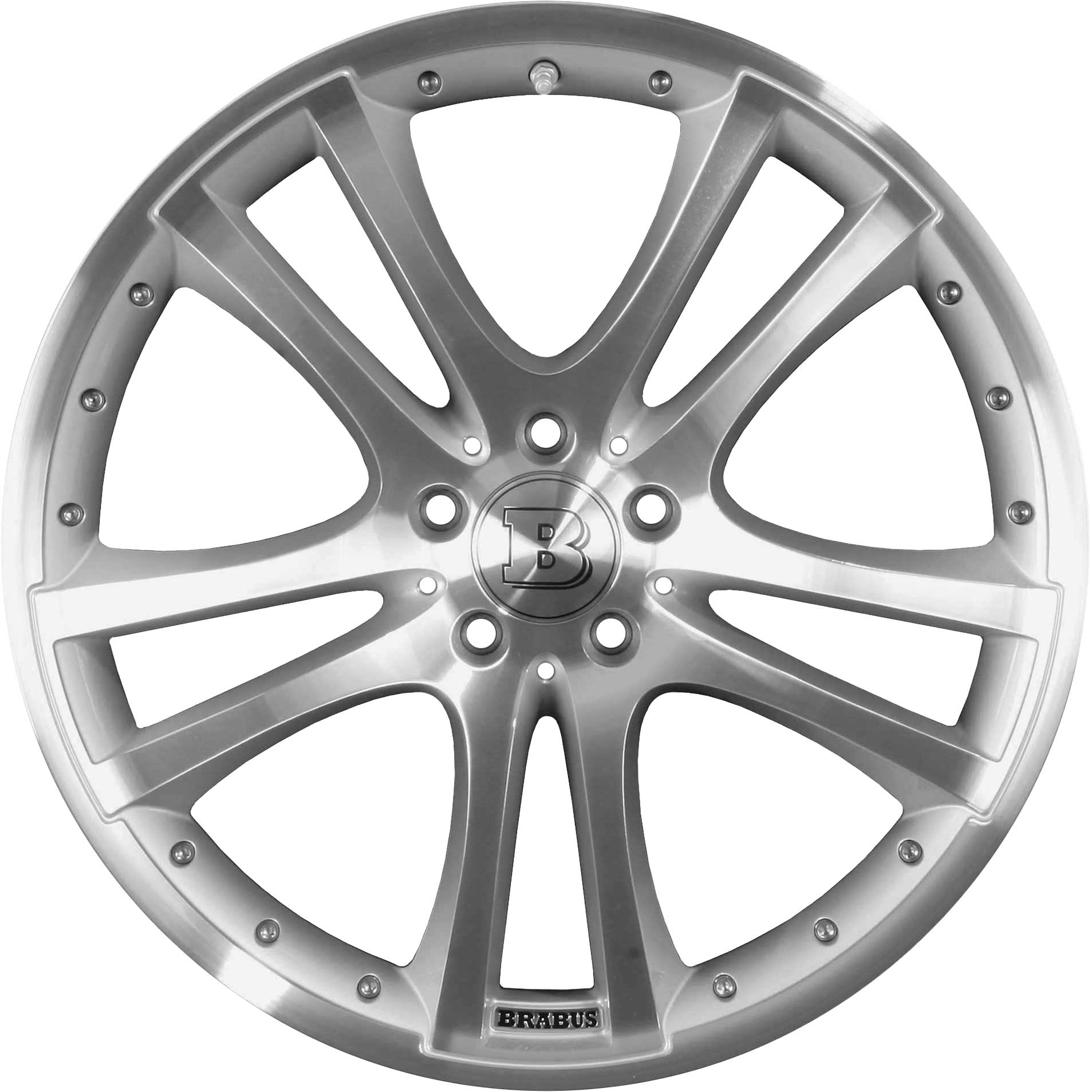 Brabus Monoblock S Silver with Polished Face Alloy Wheel Product Image #1