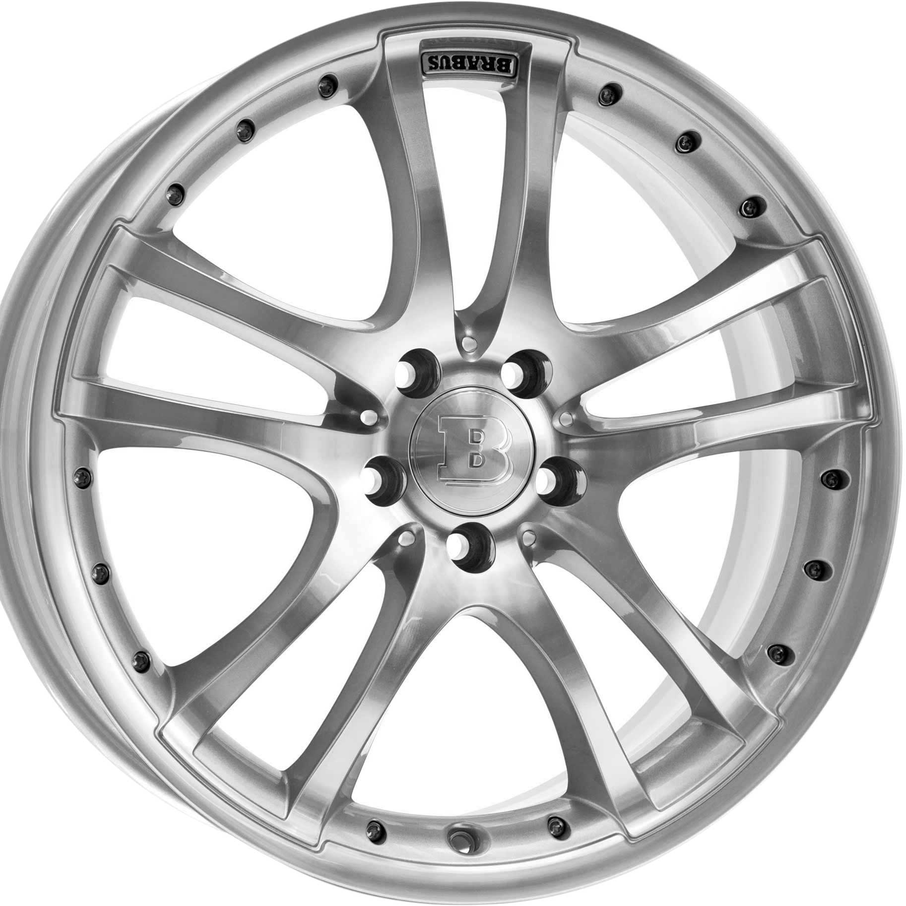 Brabus Monoblock S Silver with Polished Face Alloy Wheel Product Image #2
