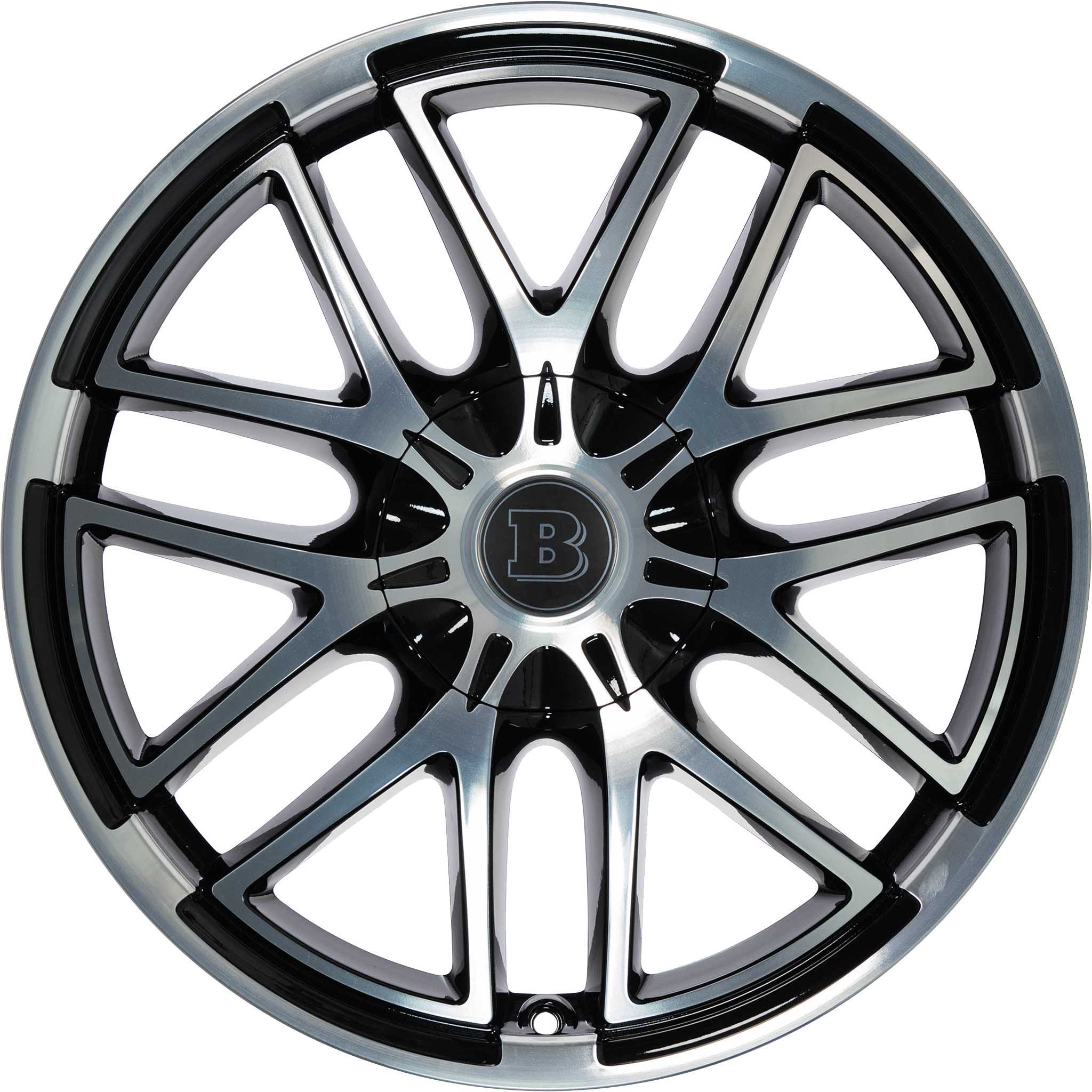 Brabus Monoblock X Gloss Black with Polished Face Alloy Wheel Product Image #1