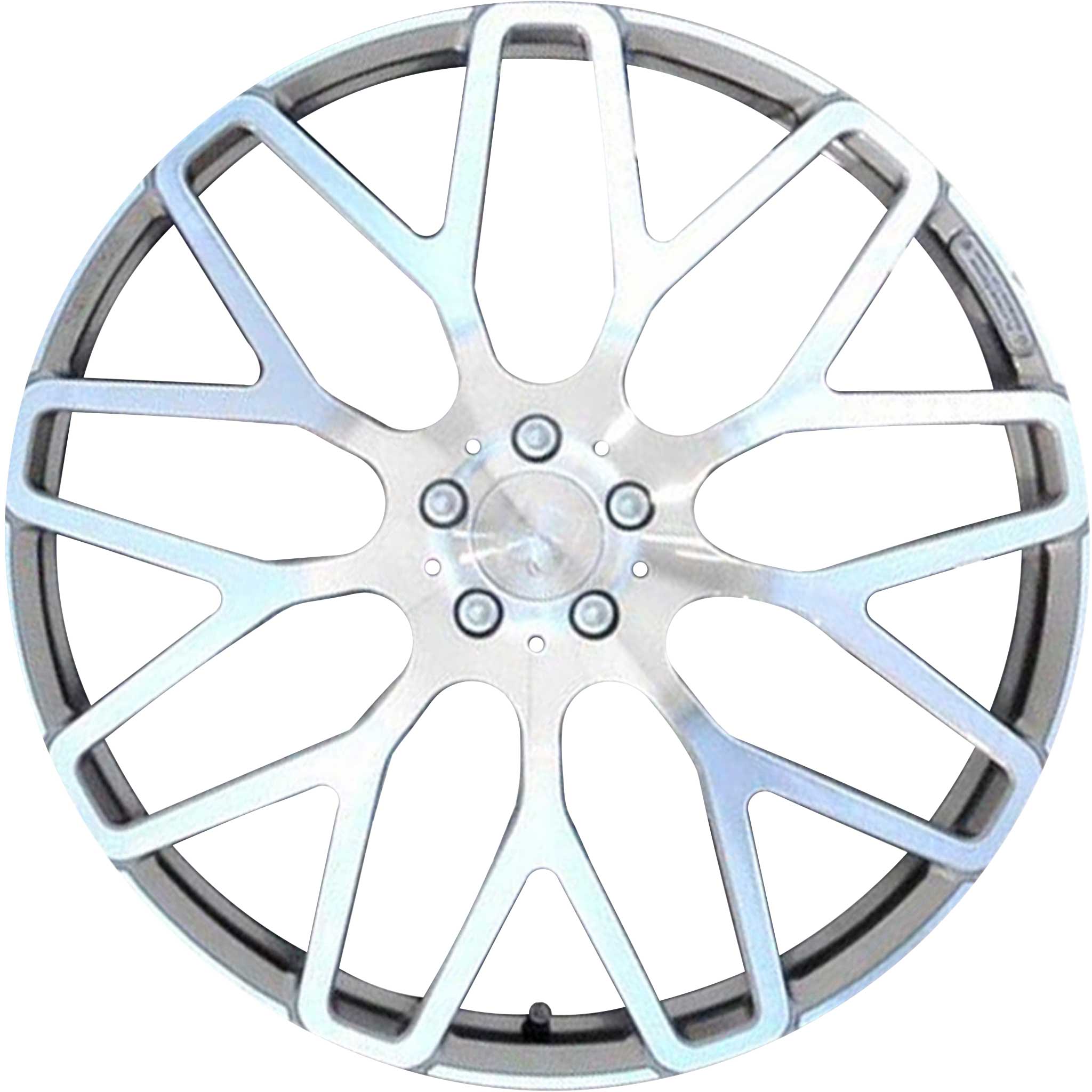 Brabus Monoblock Y Platinum Edition Titanium with Polished Face Alloy Wheel Product Image #1