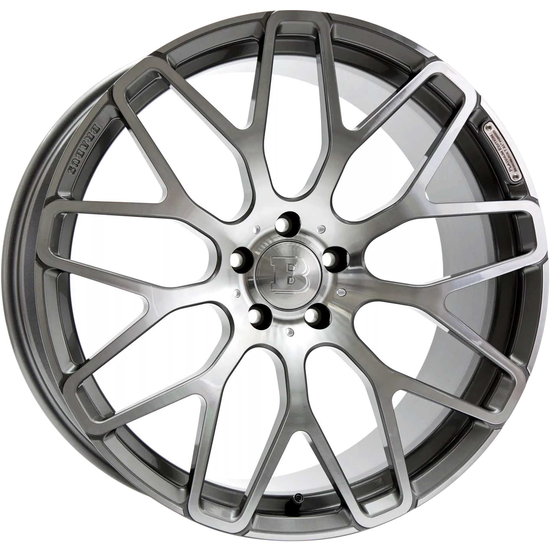 Brabus Monoblock Y Platinum Edition Titanium with Polished Face Alloy Wheel Product Image #2