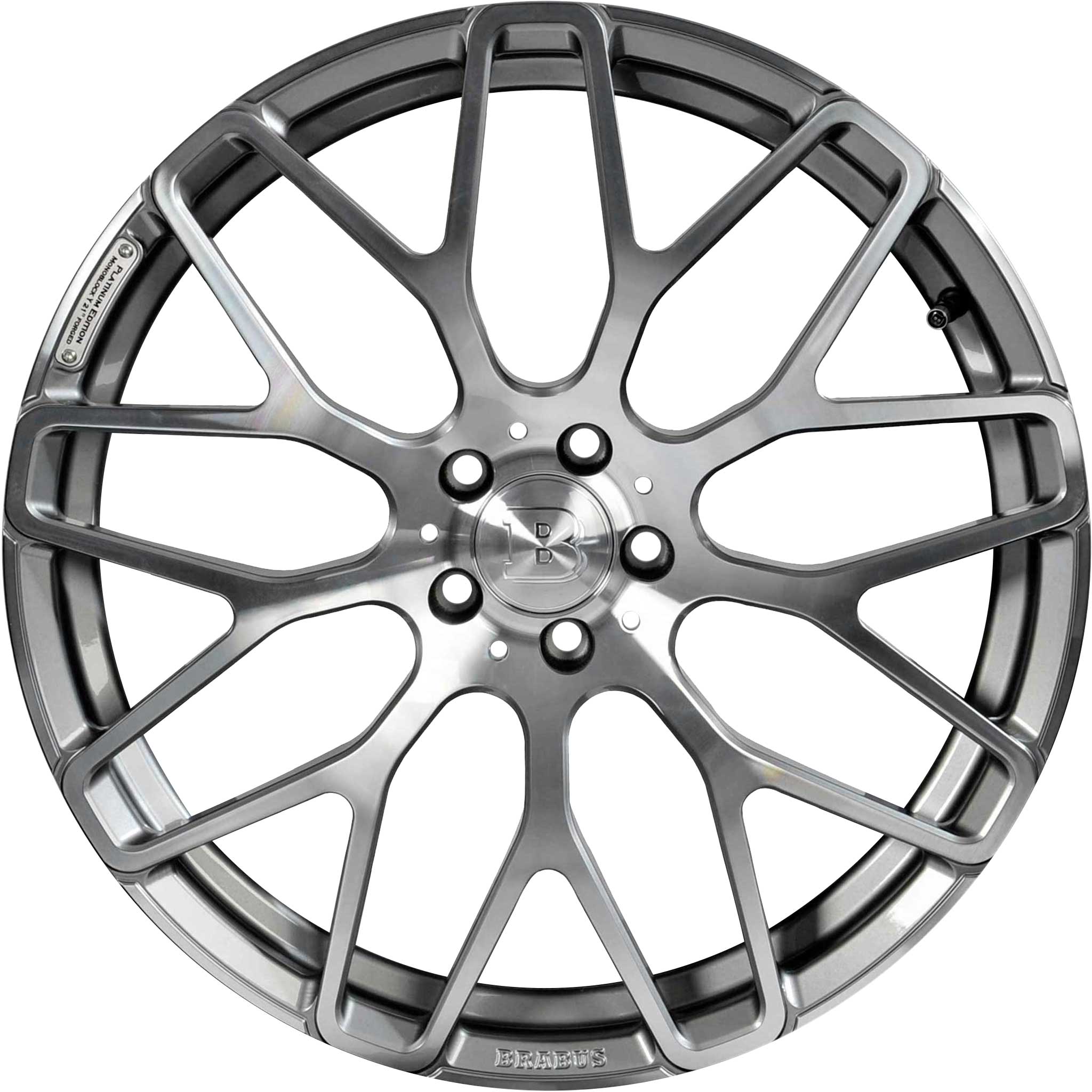 Brabus Monoblock Y Platinum Edition Titanium with Polished Face Alloy Wheel Product Image #1
