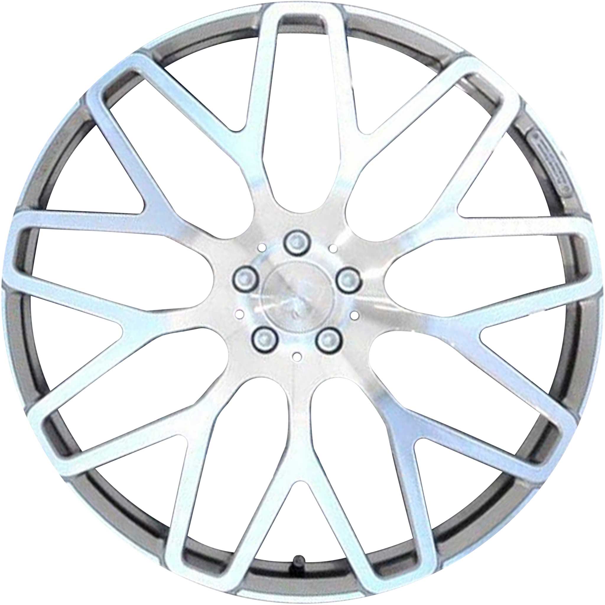 Brabus Monoblock Y Platinum Edition Titanium with Polished Face Alloy Wheel Product Image #1