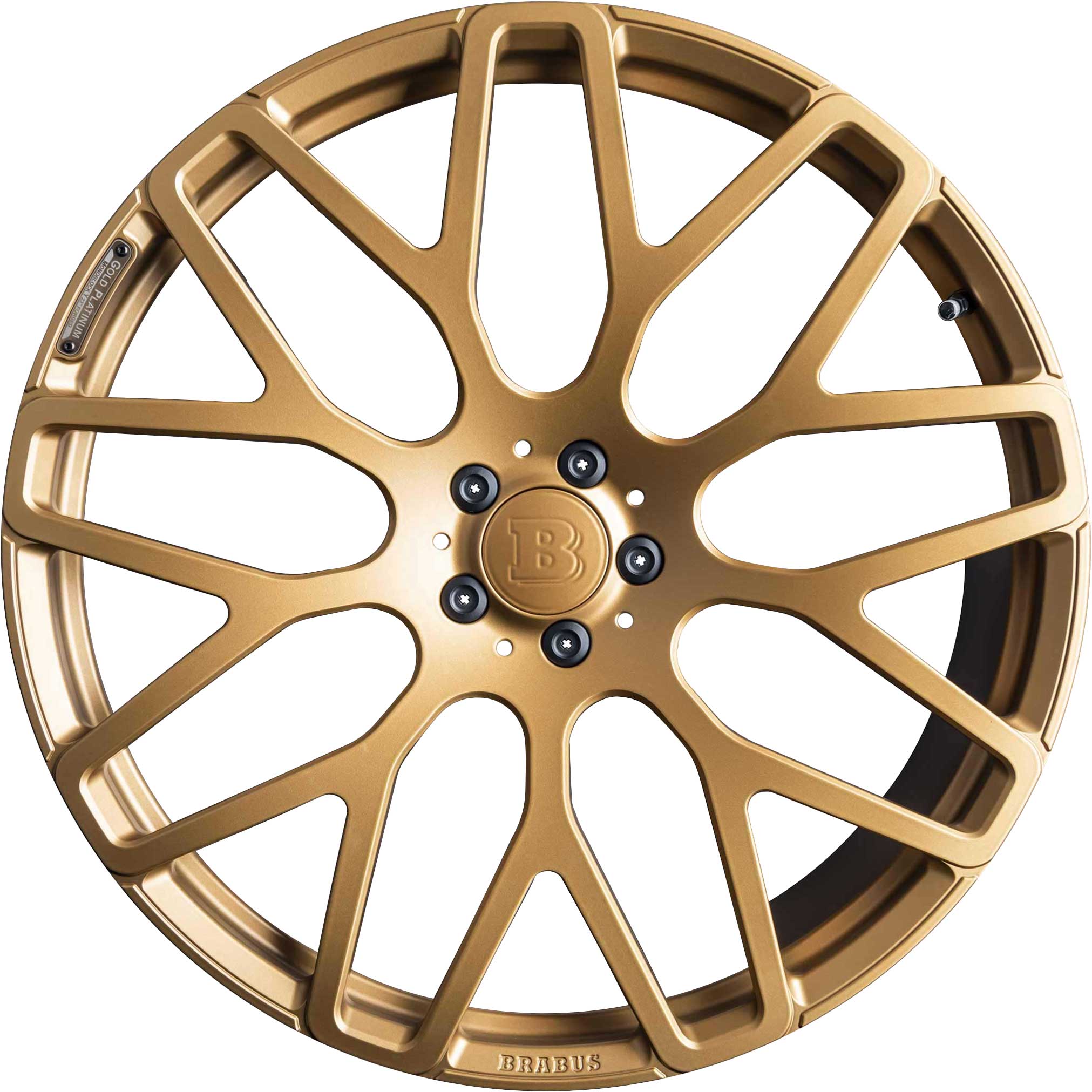Brabus Monoblock Y Platinum Edition Gold Platinum with Polished Face Alloy Wheel Product Image #1