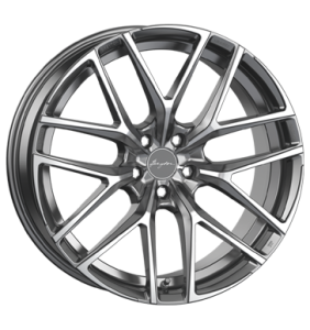 Breyton Hibonit Matt Gun Polished Face Alloy Wheel for BMW 8 Series G14 - Sizes 20in
