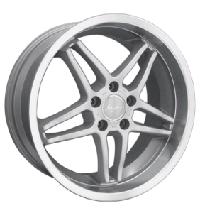 18" Breyton Inspiration Silver Rim Lip Polished alloy wheel