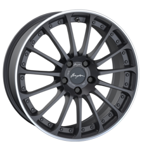 19" Breyton Magic CW Matt Grey with Polished Lip alloy wheel