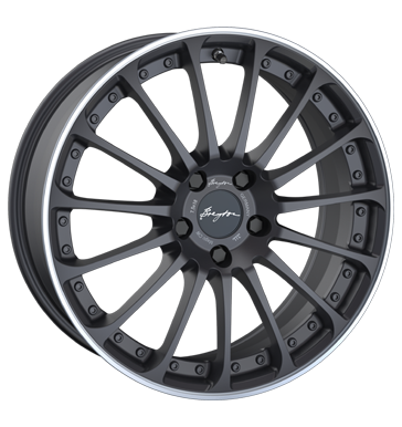 Breyton Magic CW Matt Grey with Polished Lip Alloy Wheel Product Image #2