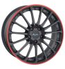 Breyton Magic CW Matt Grey with red anodized lip Wheel Img 2