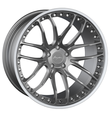 Breyton Race GTP Matt Gun Small Polished Lip Alloy Wheel Product Image #2