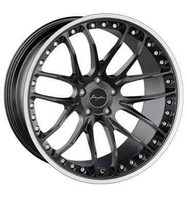 Breyton Race GTP Matt Black Small Polished Lip Alloy Wheel Product Image #2