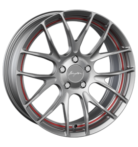 18" Breyton Race GTS-R Matt Gun Red Circle Undercut alloy wheel