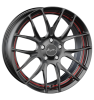 Breyton Race GTS-R Matt Black Red Circle Undercut Wheel Img 2