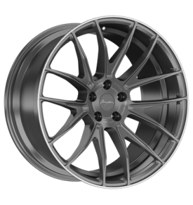 19" Breyton Race GTX Matt Gun with Polished Lip alloy wheel