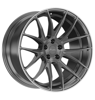 Breyton Race GTX Matt Gun with Polished Lip Alloy Wheel Product Image #2
