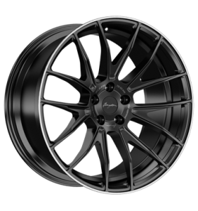 19" Breyton Race GTX Matt Black with Polished Lip alloy wheel