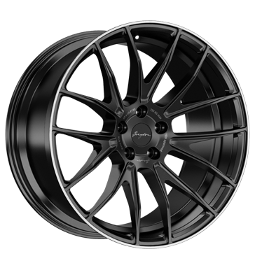 Breyton Race GTX Matt Black with Polished Lip Alloy Wheel Product Image #2