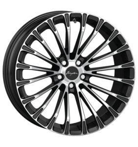 19" Breyton Race LS 2 Matt Black Polished Face alloy wheel