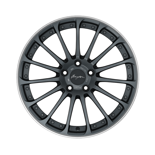 Breyton Magic CW Matt Grey with Polished Lip Alloy Wheel Product Image #1