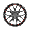 Breyton Race GTS-R Matt Black Red Circle Undercut Wheel Img 1