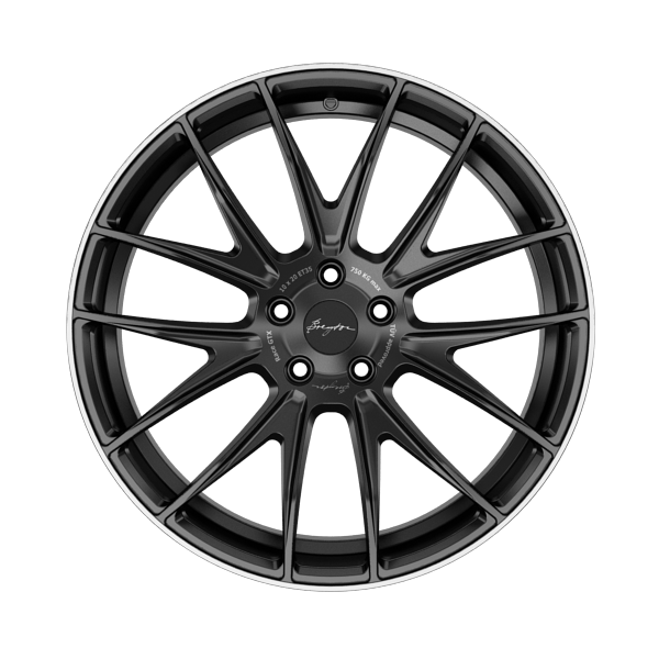 Breyton Race GTX Matt Black with Polished Lip Alloy Wheel Product Image #1