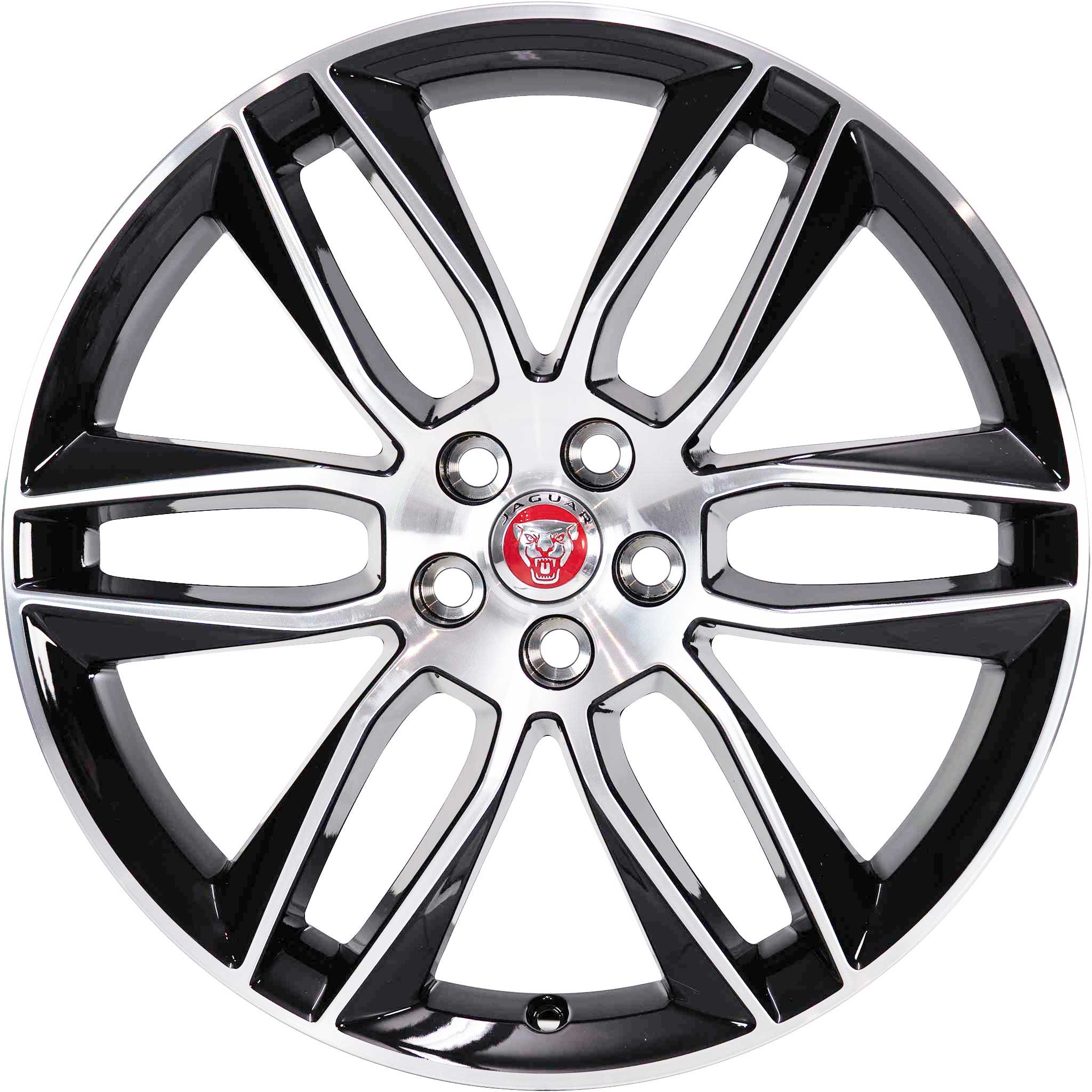 Jaguar Gyrodyne #6003 Gloss Black Diamond Turned Alloy Wheel Product Image #1