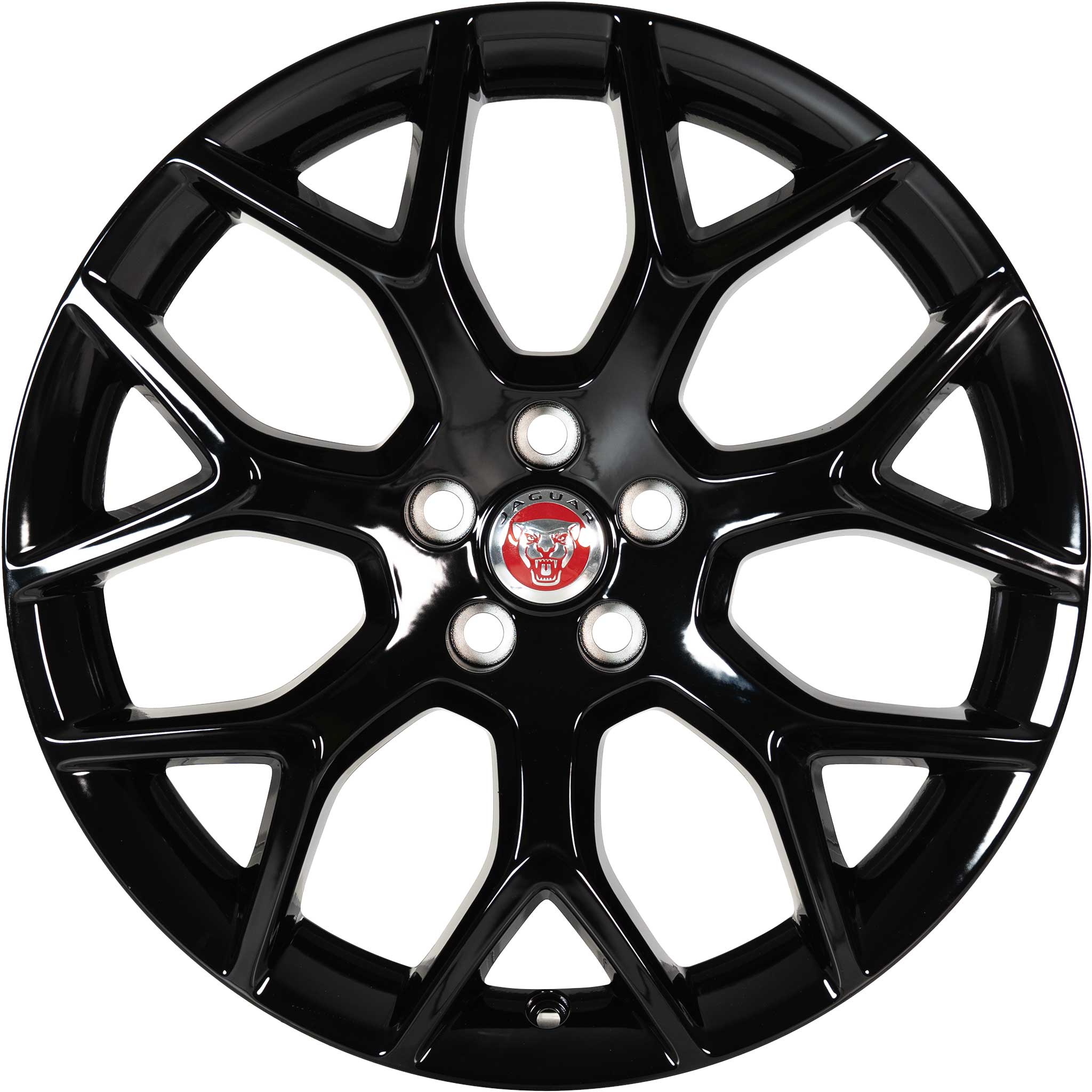 Jaguar Split Spoke #7013 Gloss Black Alloy Wheel Product Image #1