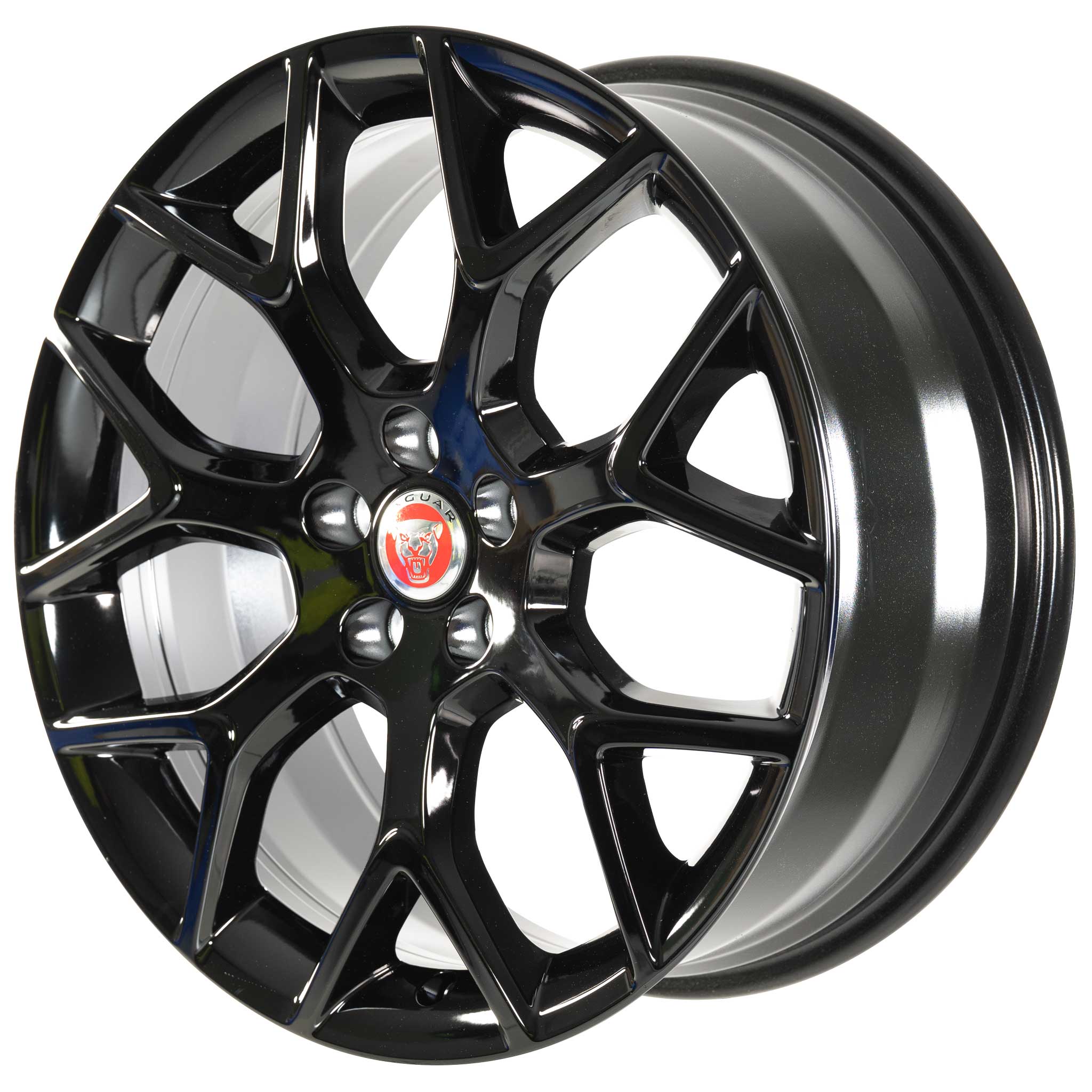 Jaguar Split Spoke #7013 Gloss Black Alloy Wheel Product Image #2