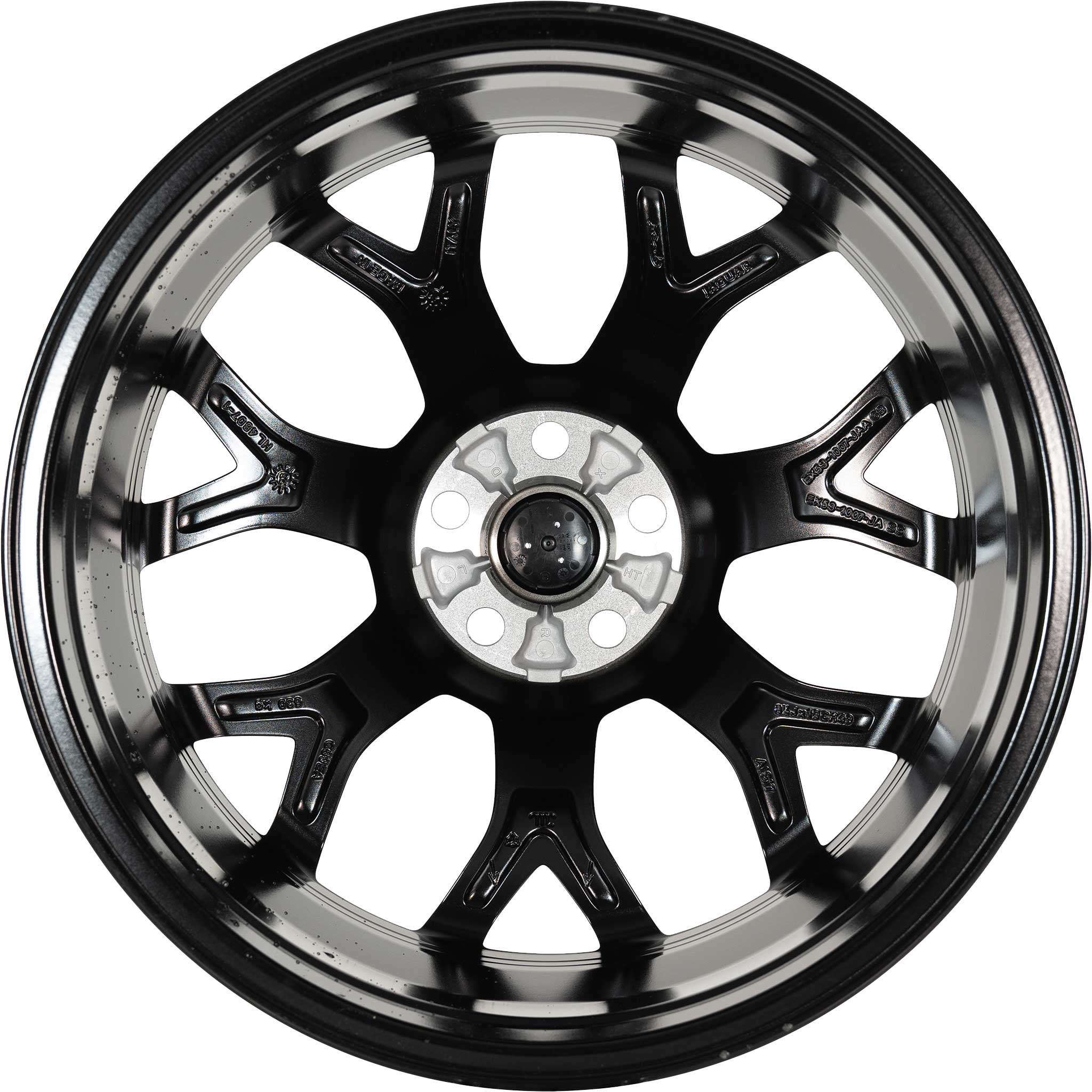 Jaguar Split Spoke #7013 Gloss Black Alloy Wheel Product Image #3