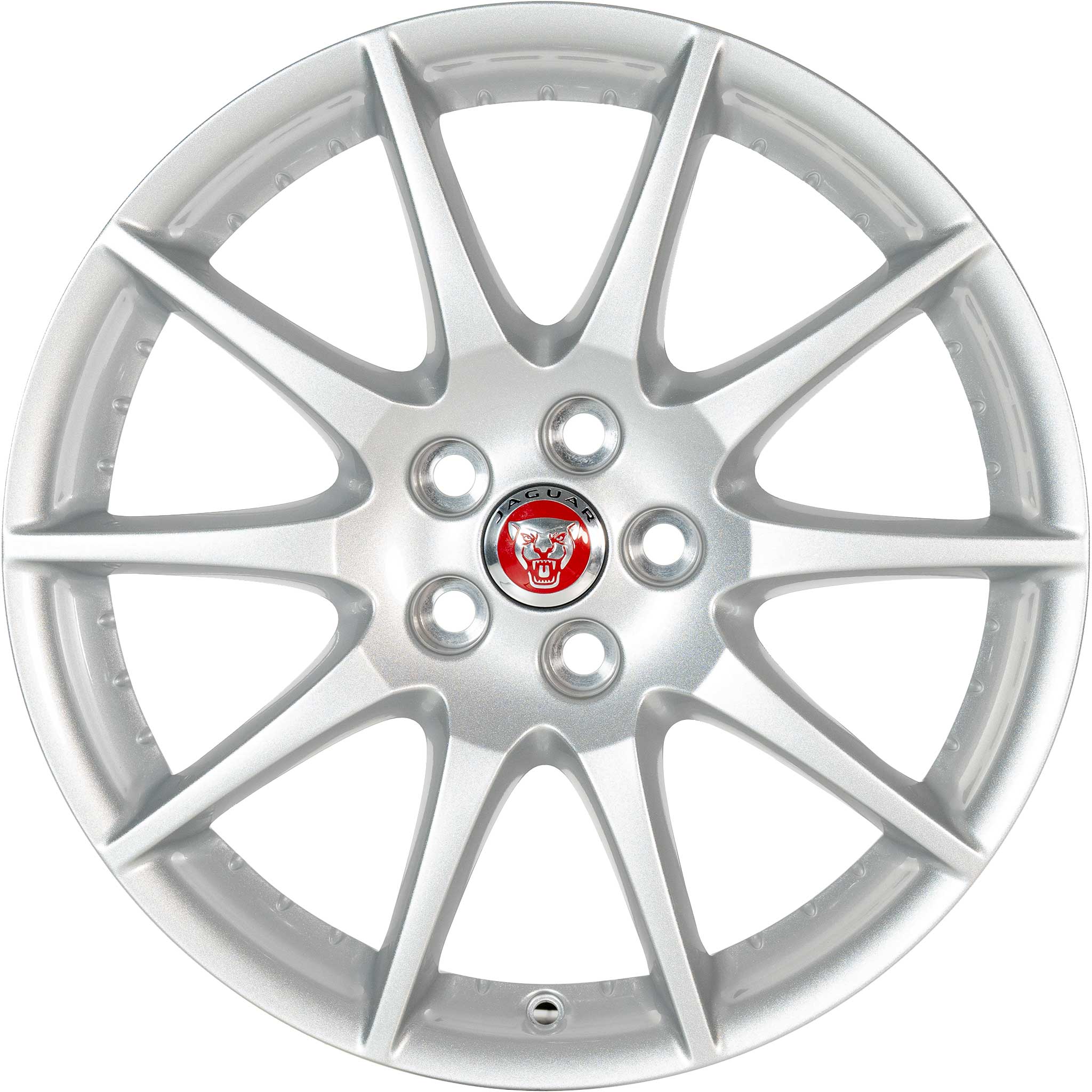 Jaguar Meru Sparkle Silver Alloy Wheel Product Image #1