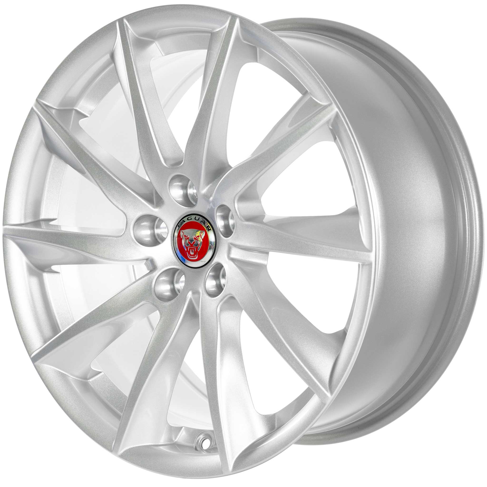 Jaguar Vela #1024 Sparkle Silver Alloy Wheel Product Image #2