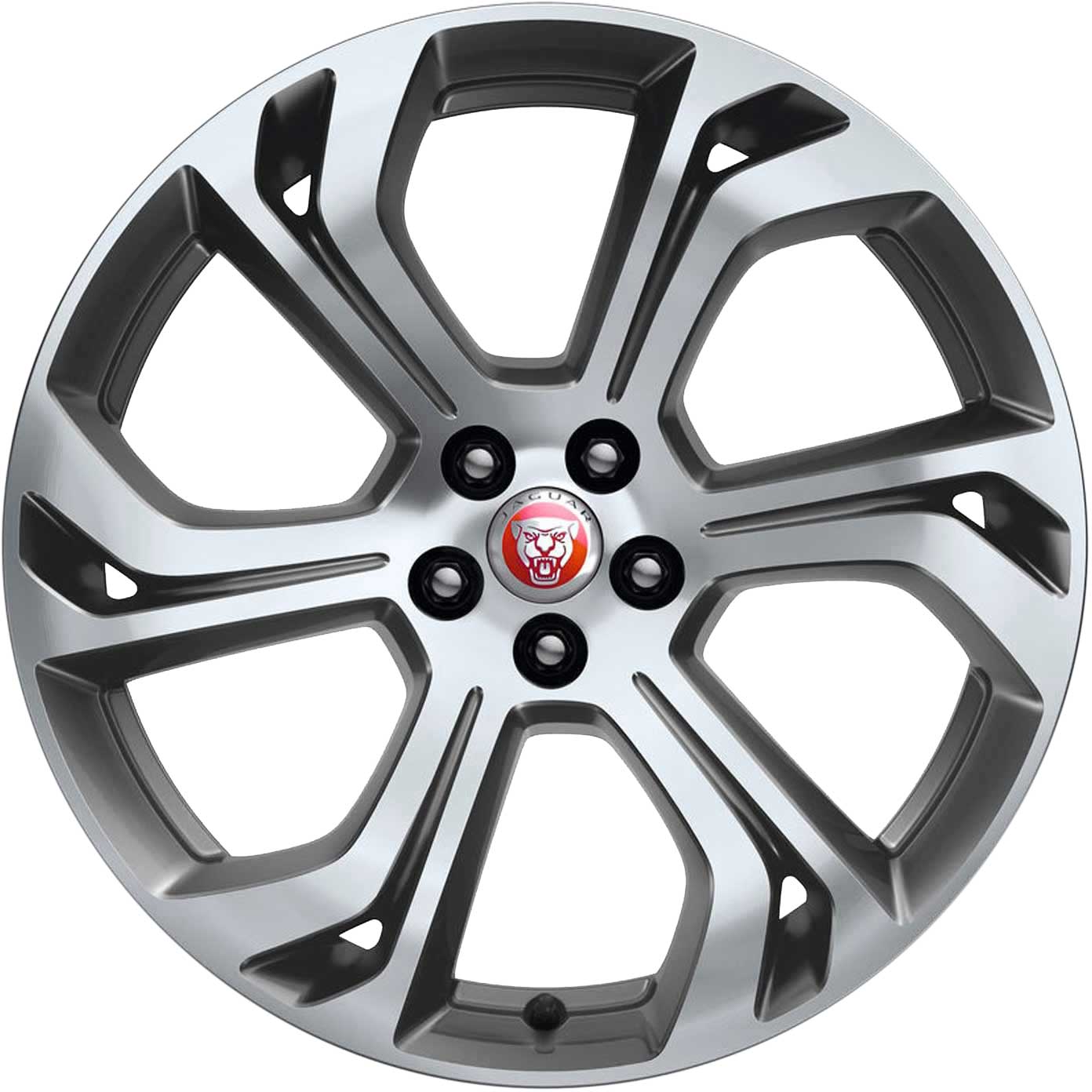 Jaguar Prop #6014 Satin Dark Grey Diamond Turned Alloy Wheel Product Image #1