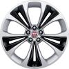 Jaguar Delta #5107 Sparkle Silver with Gloss Black Inserts Wheel Img 1
