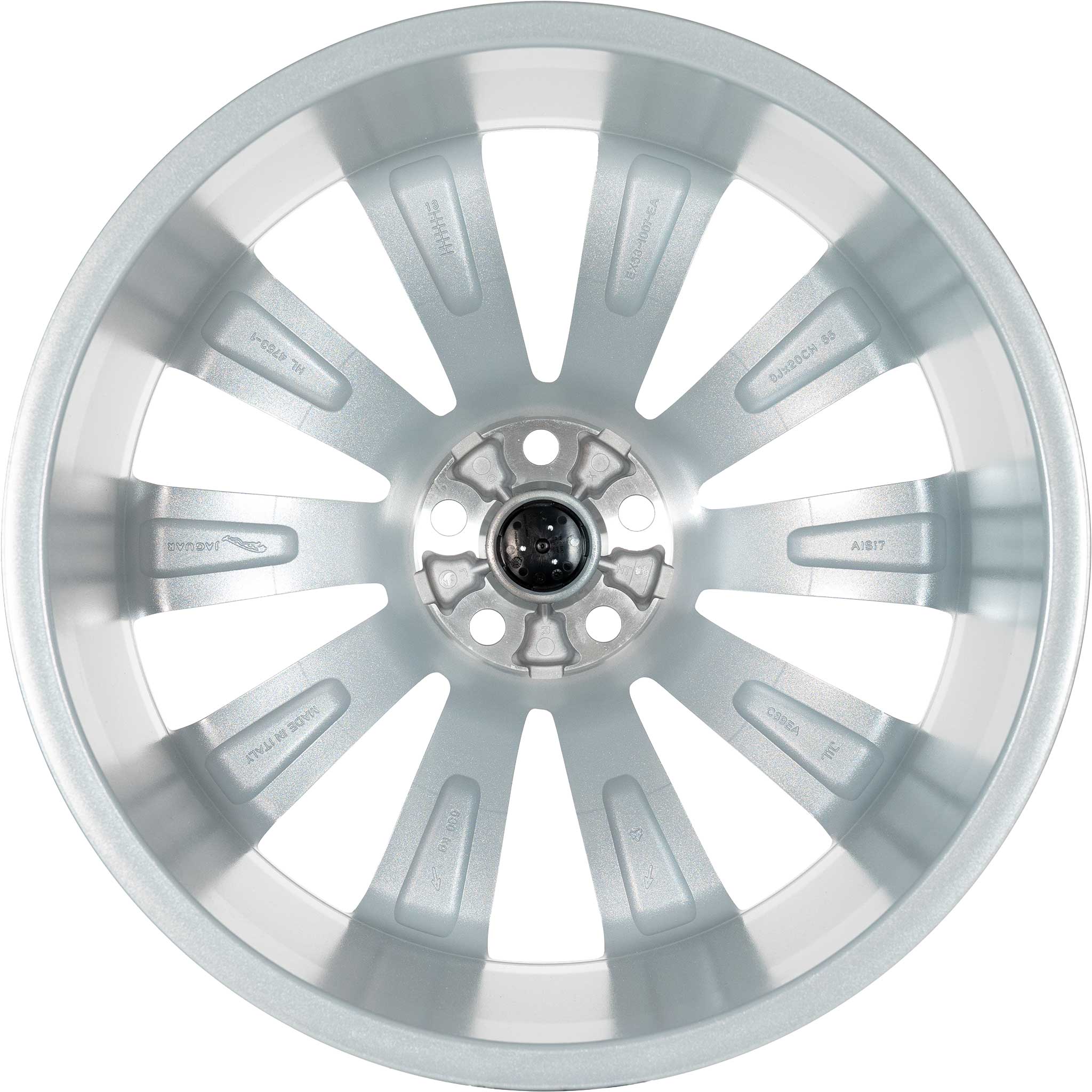 Jaguar Turbine #1025 Sparkle Silver Alloy Wheel Product Image #3