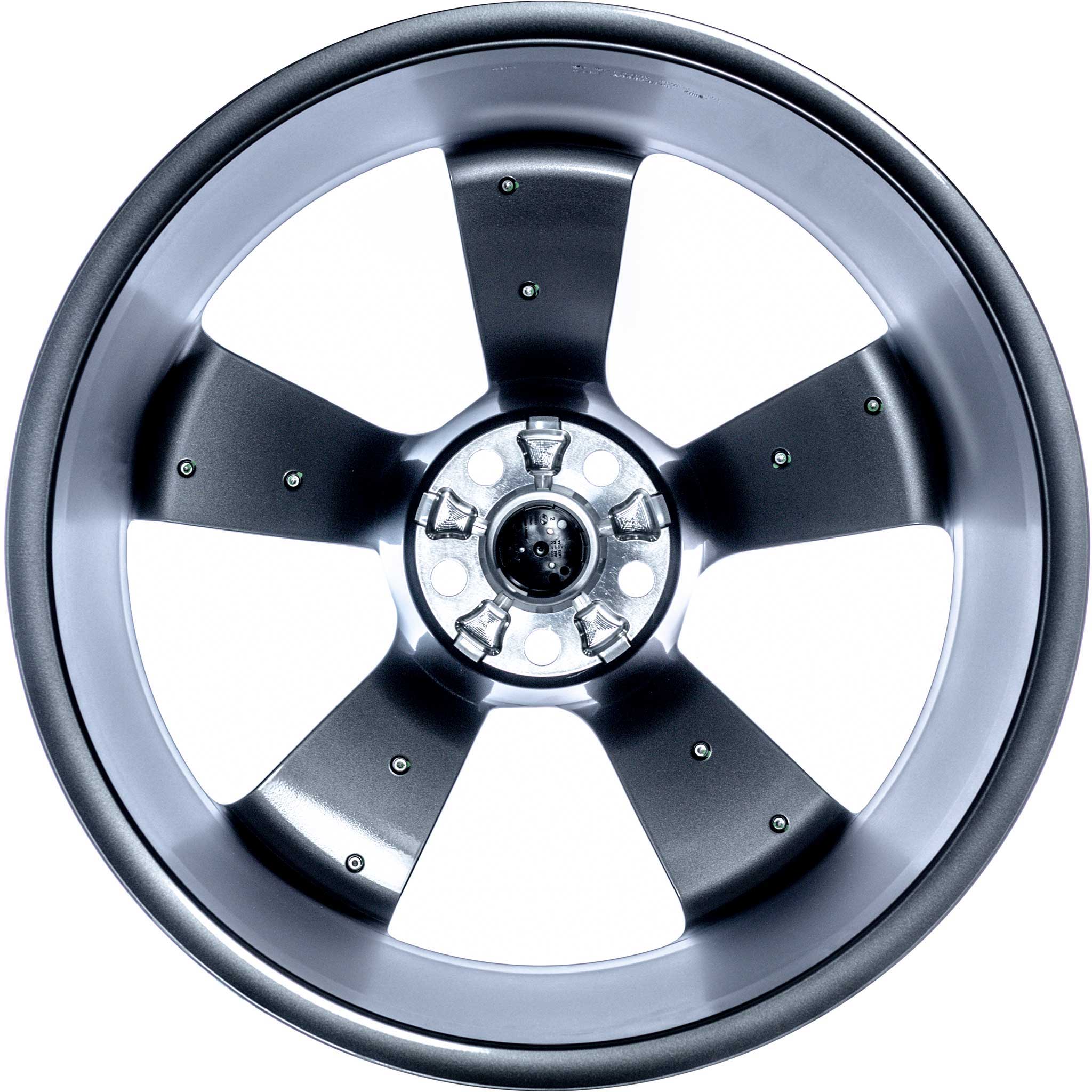 Jaguar Forged Blade #5042 Satin Dark Grey DT Edge - Carbon Fibre Finisher Alloy Wheel Product Image #3
