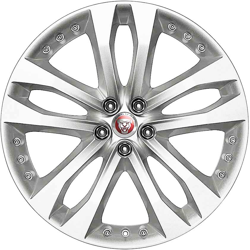 Jaguar Tornado #5039 Sparkle Silver Alloy Wheel Product Image #1