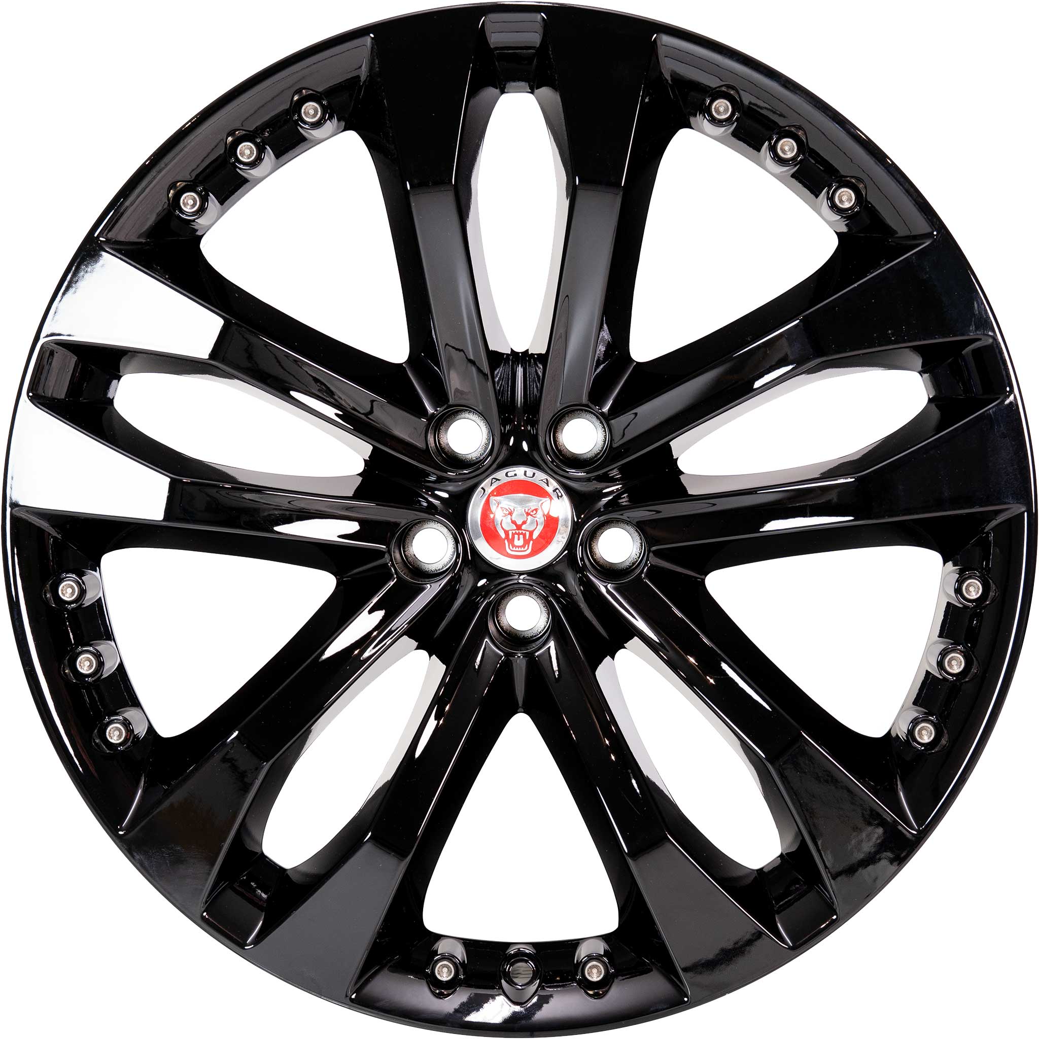 Jaguar Tornado #5039 Gloss Black Alloy Wheel Product Image #1