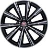 Jaguar 10 Spoke #1066 Gloss Black Diamond Turned Wheel Img 1