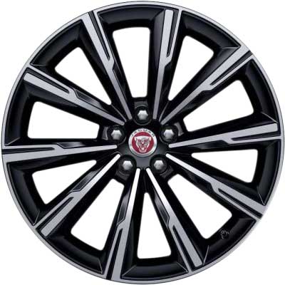 Jaguar 10 Spoke #1066 Gloss Black Diamond Turned Alloy Wheel Product Image #1