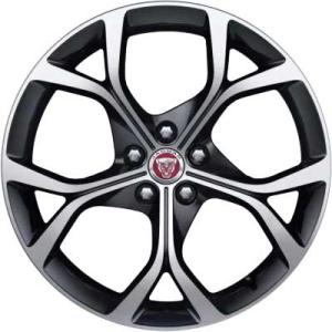 19" Jaguar Brundle #5051 Gloss Black Diamond Turned alloy wheel