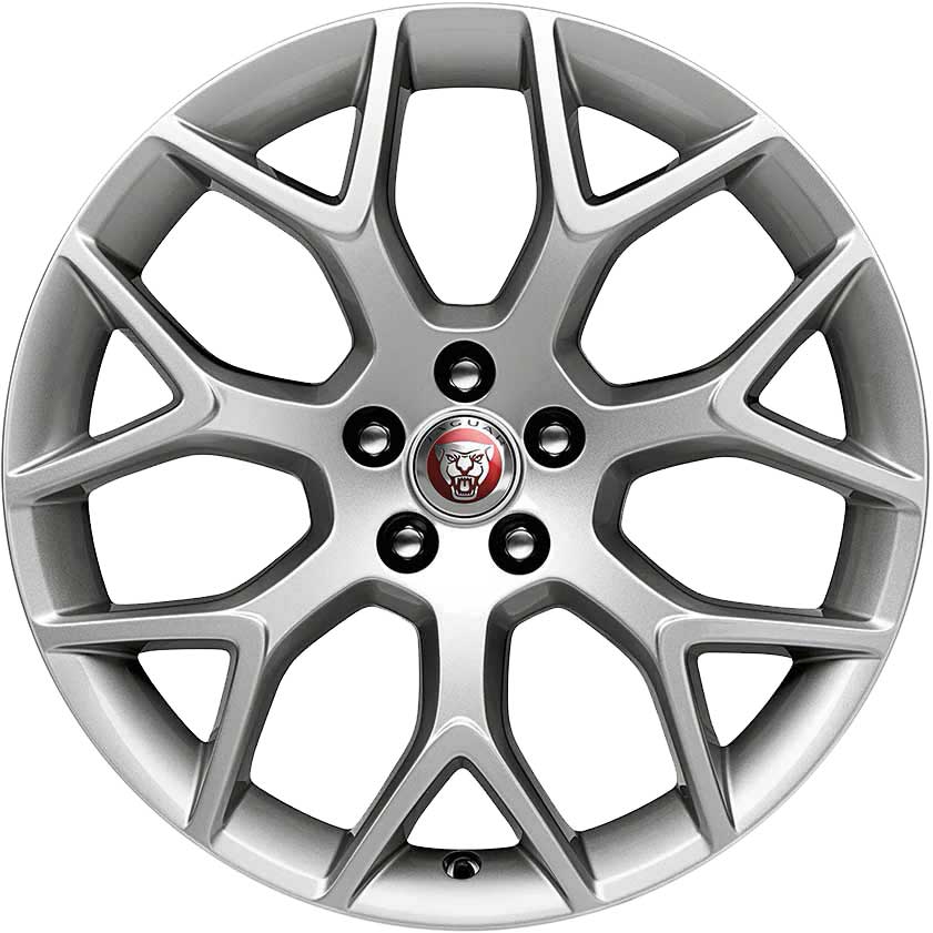 Jaguar 7 spoke #7013 Sparkle Silver Alloy Wheel Product Image #1