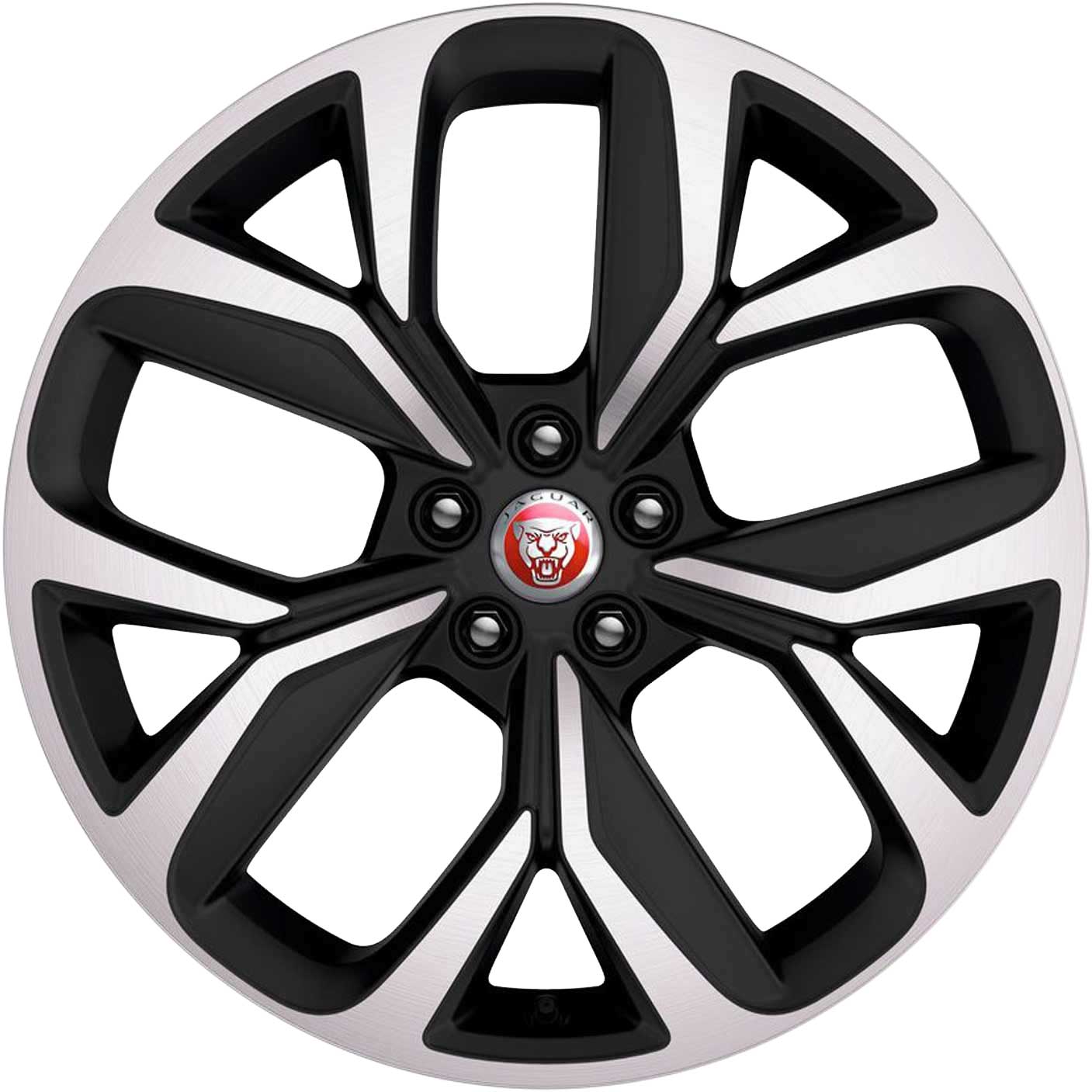 Jaguar Flow #5068 Dark Grey Diamond Turned Alloy Wheel Product Image #1
