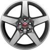 Jaguar Star #5030 Mid Silver Diamond Turned Wheel Img 1