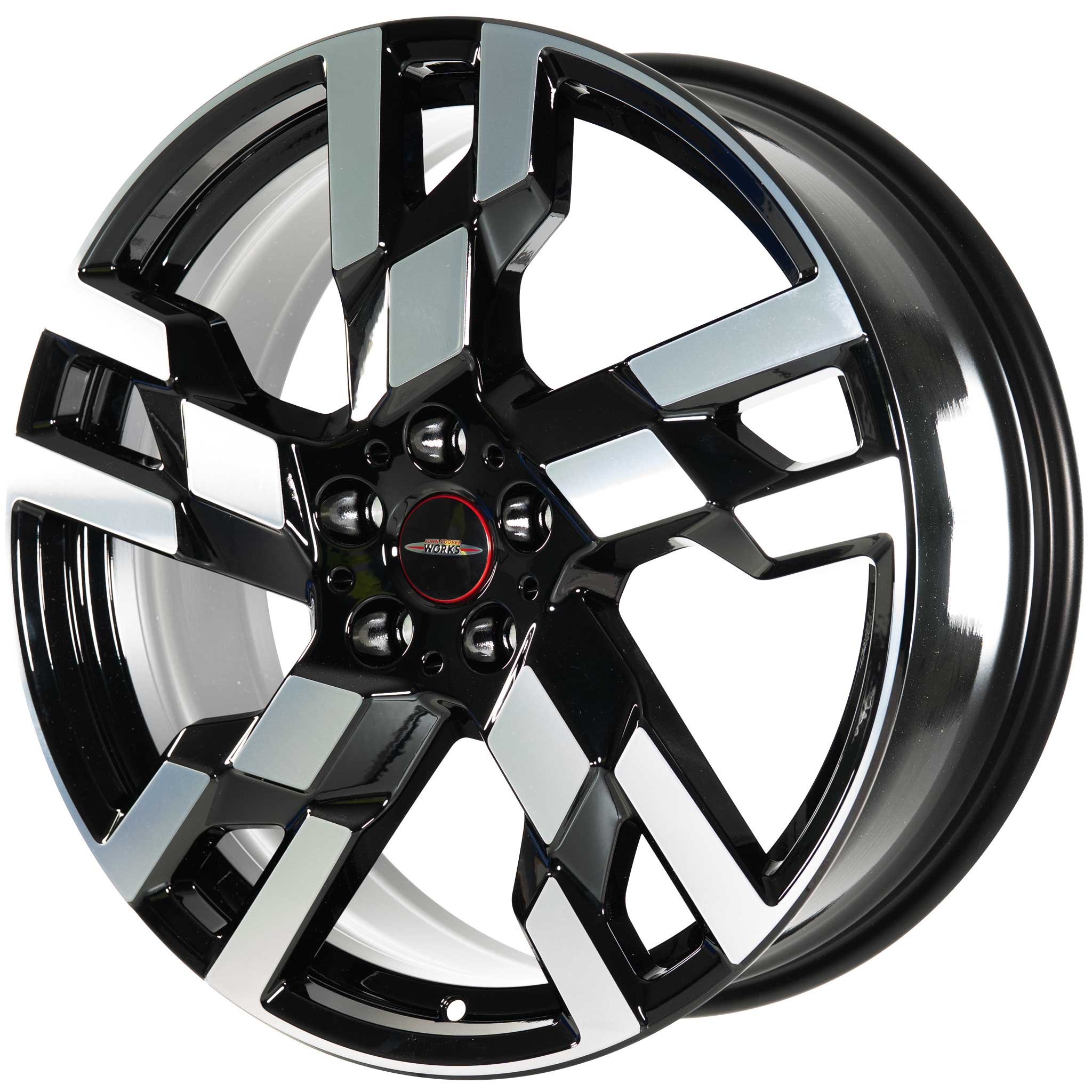 JCW 949 Flag Spoke Jet Black with Bright Turned Alloy Wheel Product Image #2