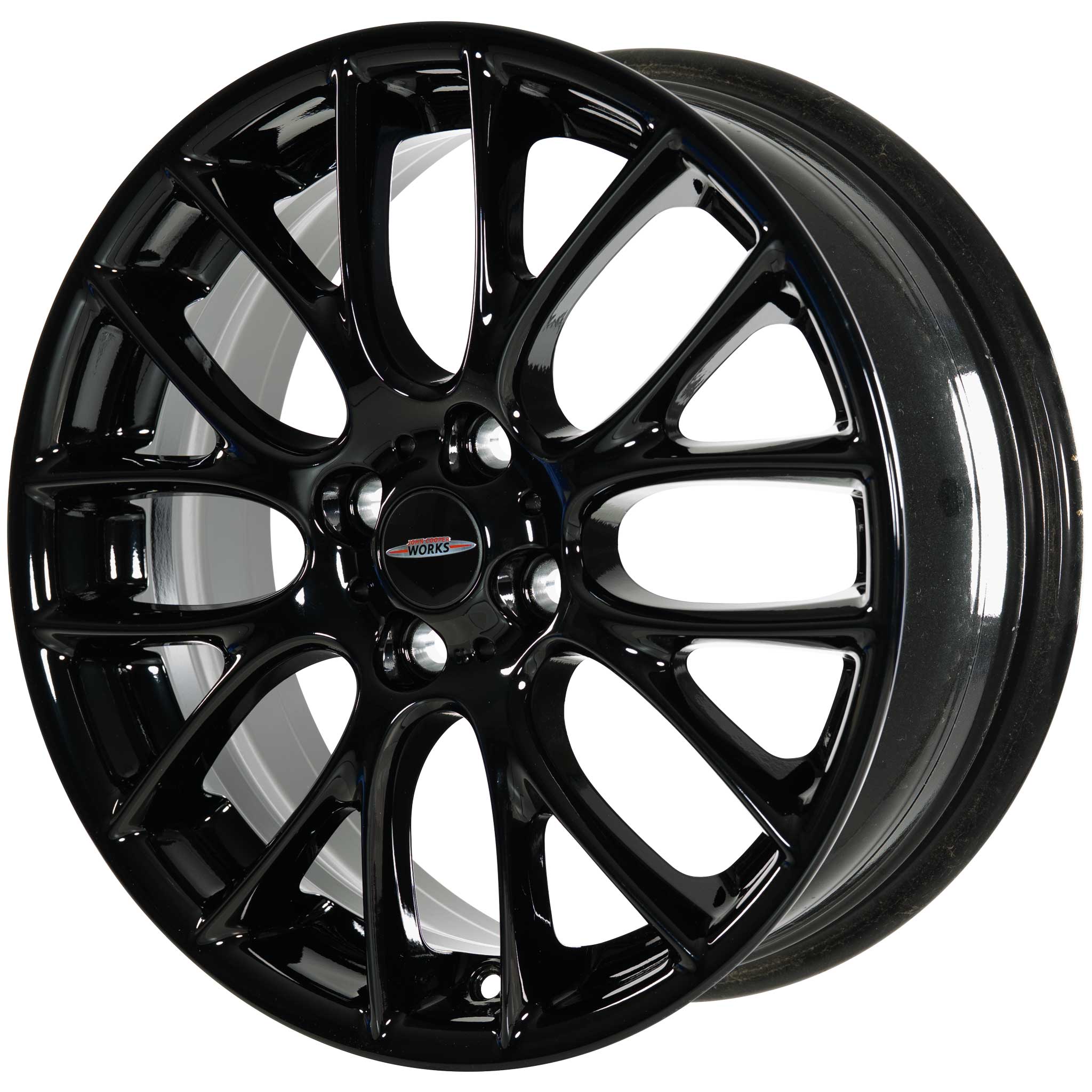JCW R112 Cross Spoke Challenge Black Alloy Wheel Product Image #2