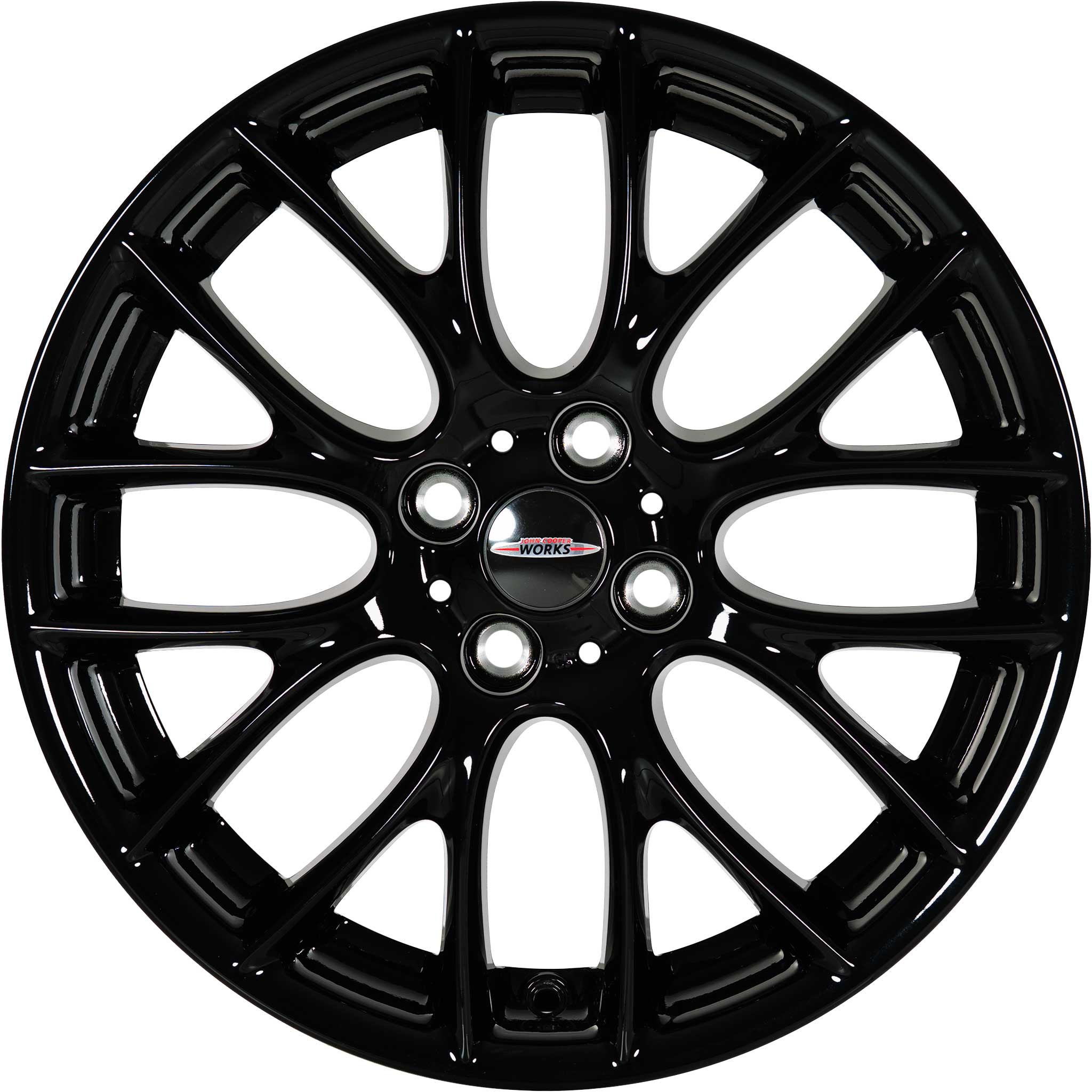 JCW R112 Cross Spoke Challenge Black Alloy Wheel Product Image #1