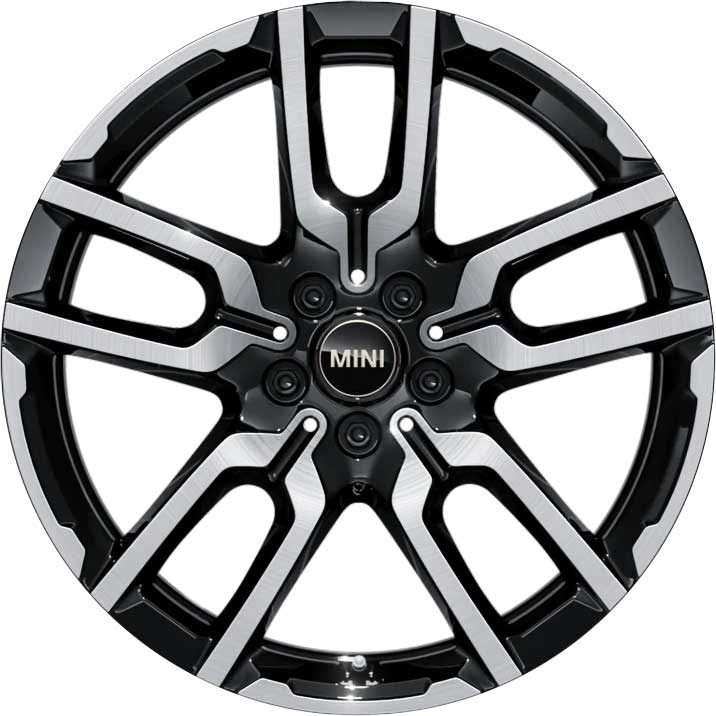JCW 989 Lap Spoke Black with Bright Turned Alloy Wheel Product Image #1