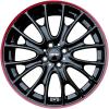 JCW R113 Cross Spoke Black with Red Rim Wheel Img 1