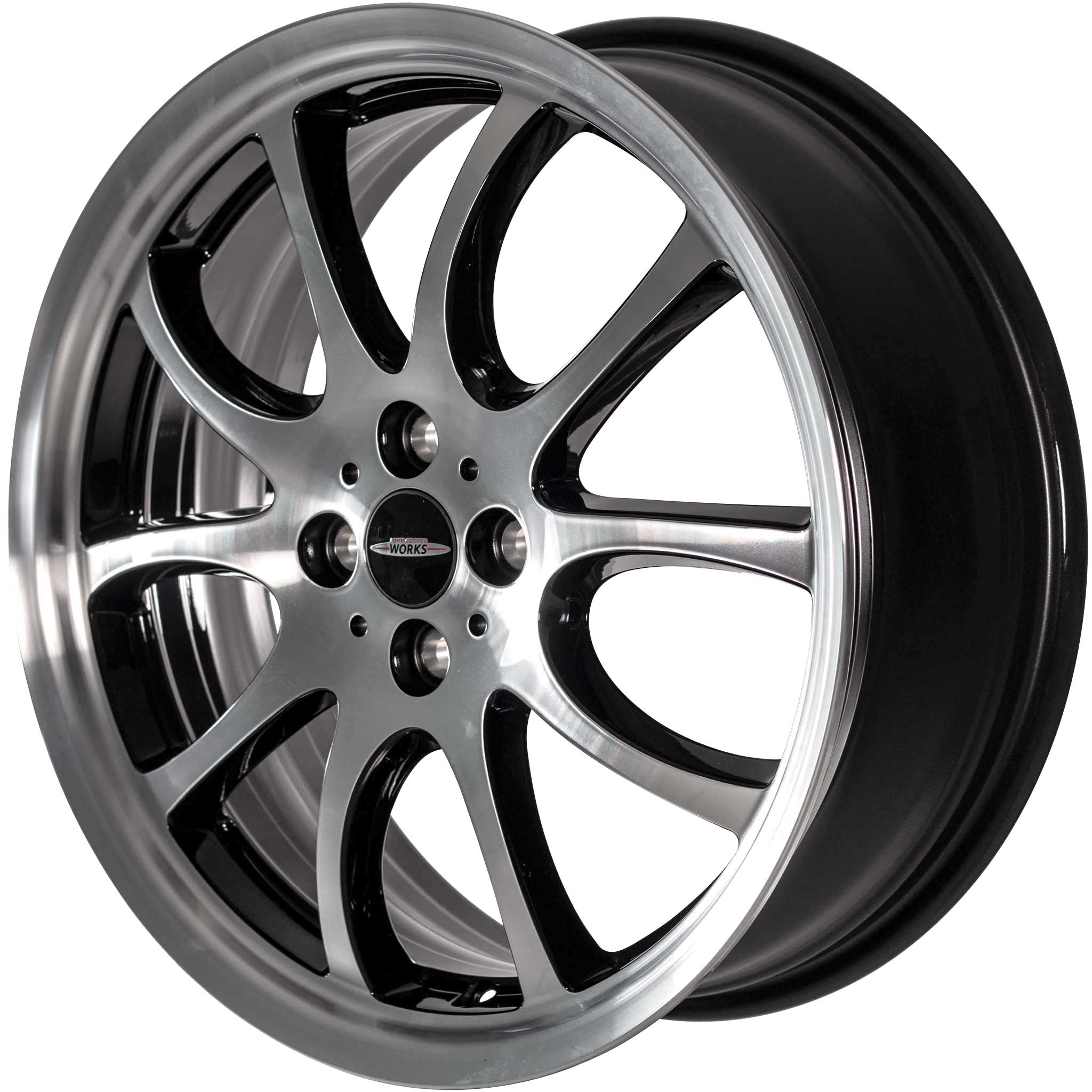 JCW R105 Double Spoke Black with Bright Turned Alloy Wheel Product Image #2